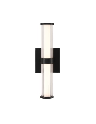 Quintiesse Fayton small LED wall lamp - Matte black IP44 Elstead Lighting QN-FAYTON-S-BK - product 2