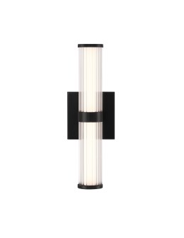 Quintiesse Fayton small LED wall lamp - Matte black IP44 Elstead Lighting QN-FAYTON-S-BK - product 2