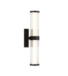 Bathroom wall lamps - Quintiesse Fayton small LED wall lamp - Matte black IP44 Elstead Lighting QN-FAYTON-S-BK - product 3