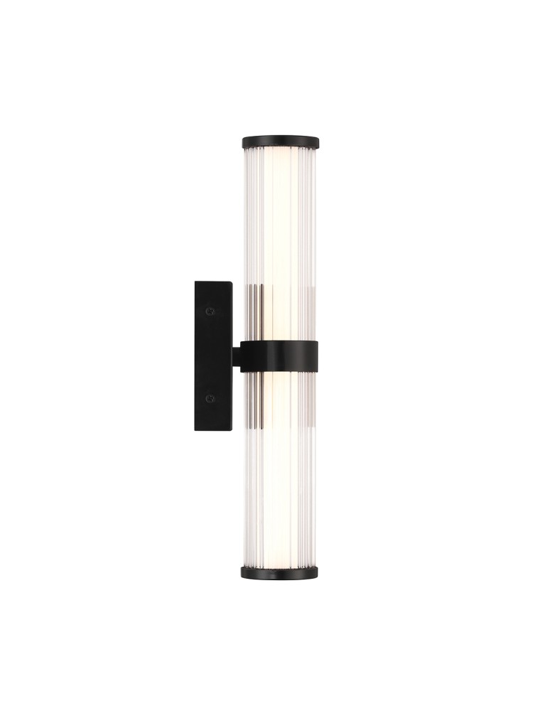 Quintiesse Mały kinkiet LED Fayton - Matowa czerń QN-FAYTON-S-BK