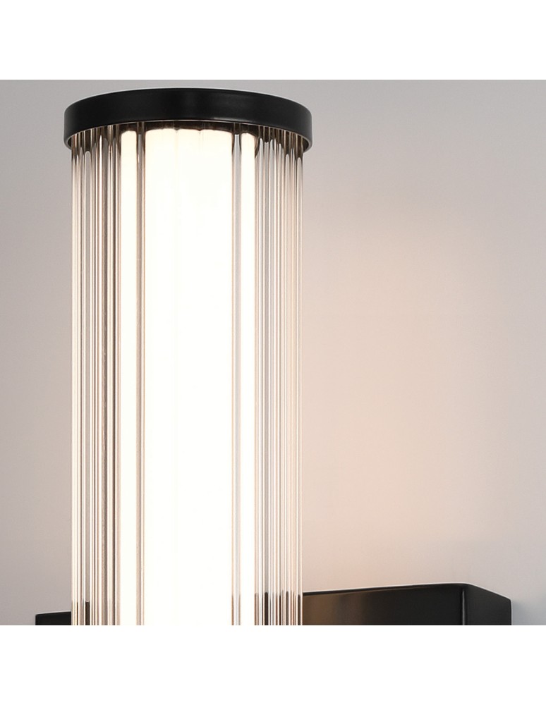 Bathroom wall lamps - Quintiesse Fayton small LED wall lamp - Matte black IP44 Elstead Lighting QN-FAYTON-S-BK - product kolory-swiatla.pl 7