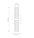 Bathroom wall lamps - Quintiesse Fayton small LED wall lamp - Matte black IP44 Elstead Lighting QN-FAYTON-S-BK - product 11