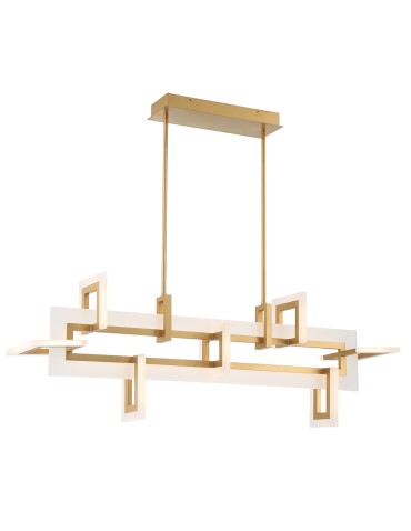Quintiesse Średnia lampa wyspowa Inizio - Szczotkowane złoto QN-INIZIO-LP-M-BG