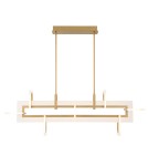 Pendant lamps over the island - Quintiesse Inizio medium island lamp - Brushed gold Elstead Lighting QN-INIZIO-LP-M-BG - product 2