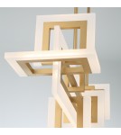 Quintiesse Średnia lampa wyspowa Inizio - Szczotkowane złoto QN-INIZIO-LP-M-BG