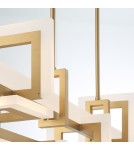 Pendant lamps over the island - Quintiesse Inizio medium island lamp - Brushed gold Elstead Lighting QN-INIZIO-LP-M-BG - product 5
