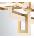 Pendant lamps over the island - Quintiesse Inizio medium island lamp - Brushed gold Elstead Lighting QN-INIZIO-LP-M-BG - product 6