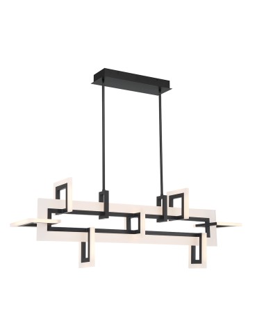 Quintiesse Średnia lampa wyspowa Inizio - Matowa czerń QN-INIZIO-LP-M-BK