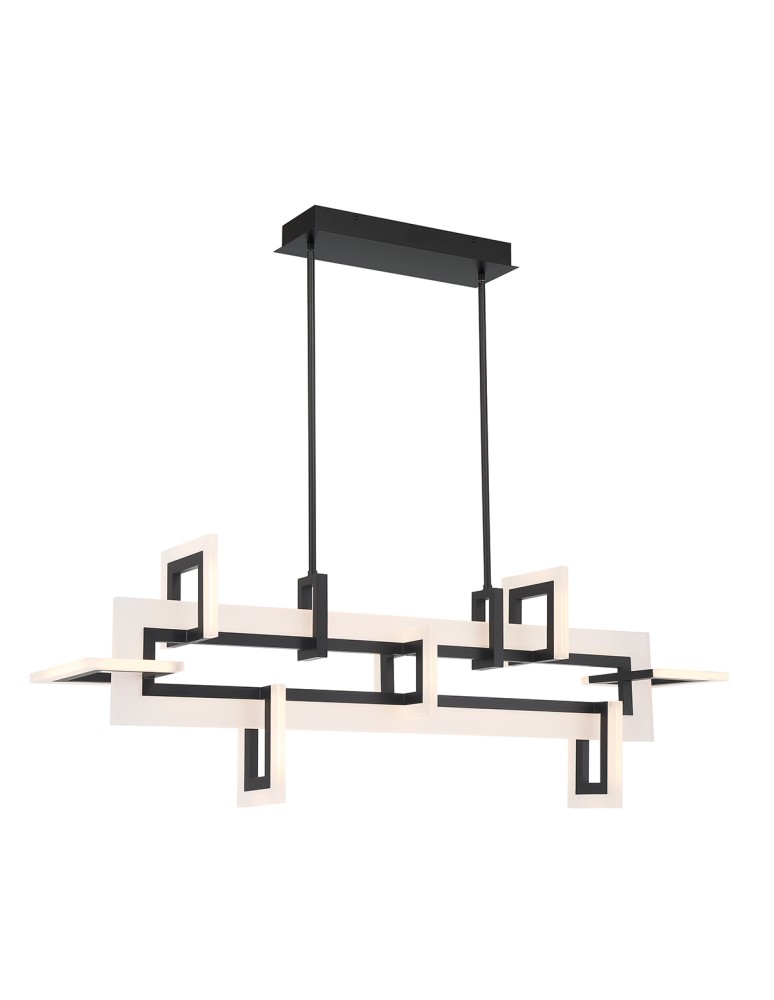 Quintiesse Średnia lampa wyspowa Inizio - Matowa czerń QN-INIZIO-LP-M-BK