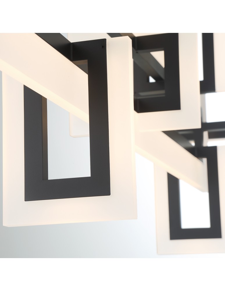 Pendant lamps over the island - Quintiesse Inizio medium island lamp - Matte black Elstead Lighting QN-INIZIO-LP-M-BK - product kolory-swiatla.pl 4