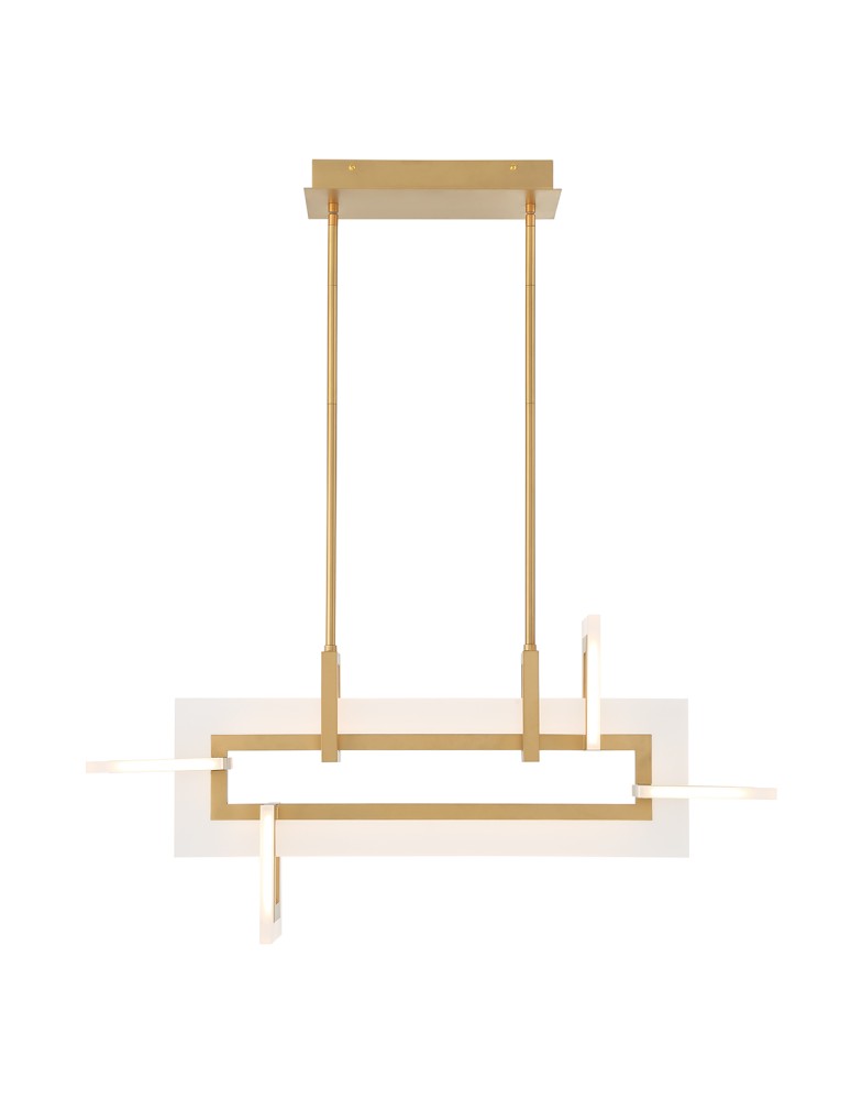 Quintiesse Mała lampa wyspowa Inizio - Szczotkowane złoto QN-INIZIO-LP-S-BG