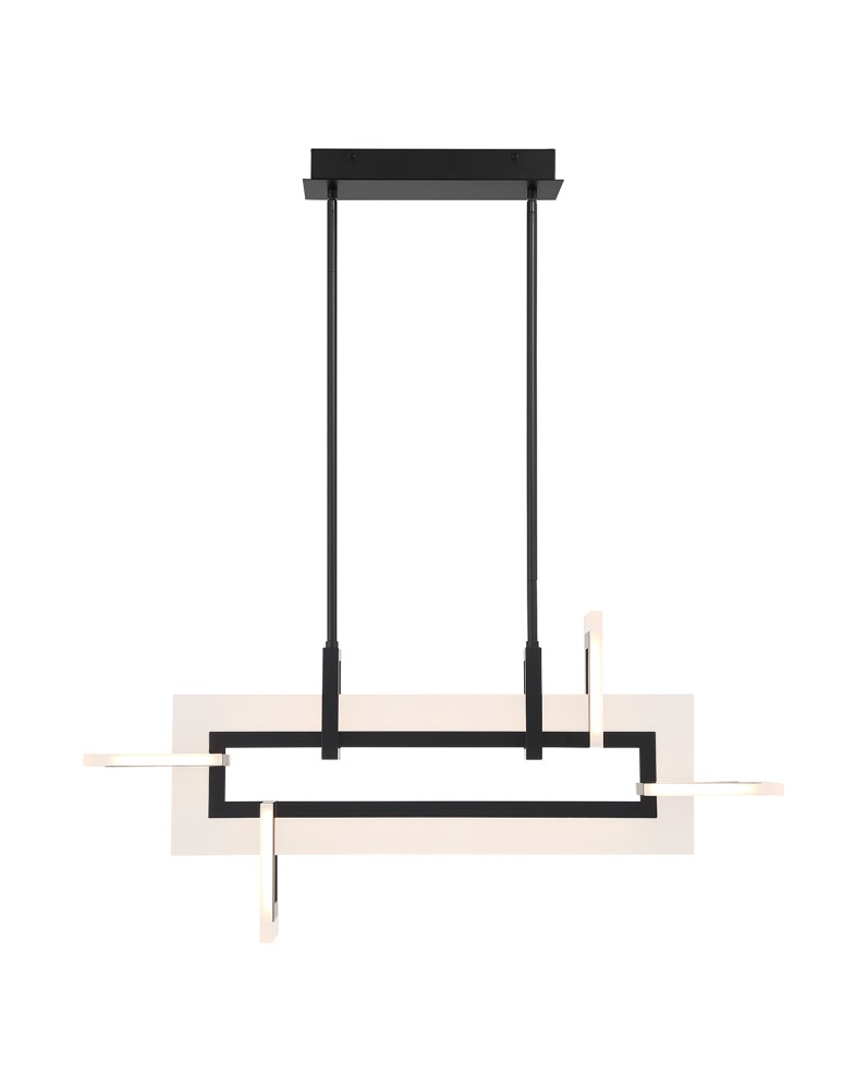Quintiesse Mała lampa wyspowa Inizio - Matowa czerń QN-INIZIO-LP-S-BK