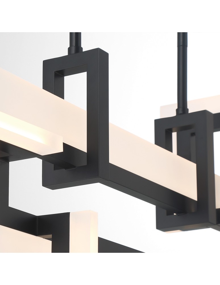 Pendant lamps over the island - Quintiesse Small island lamp Inizio - Matte black Elstead Lighting QN-INIZIO-LP-S-BK - product kolory-swiatla.pl 4
