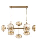 Quintiesse Lampa wyspowa Nottingham - 10 źródeł światła - Antyczny mosiądz QN-NOTTINGHAM-10LP-AB