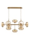 Quintiesse Nottingham island lamp - 10 light sources - Antique brass Elstead Lighting QN-NOTTINGHAM-10LP-AB