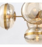 Pendant lamps over the island - Quintiesse Nottingham island lamp - 10 light sources - Antique brass Elstead Lighting QN-NOTTINGHAM-10LP-AB - product 2