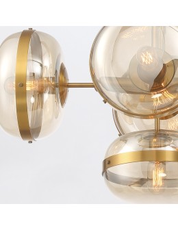 Quintiesse Nottingham island lamp - 10 light sources - Antique brass Elstead Lighting QN-NOTTINGHAM-10LP-AB - product 2