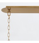 Pendant lamps over the island - Quintiesse Nottingham island lamp - 10 light sources - Antique brass Elstead Lighting QN-NOTTINGHAM-10LP-AB - product 3