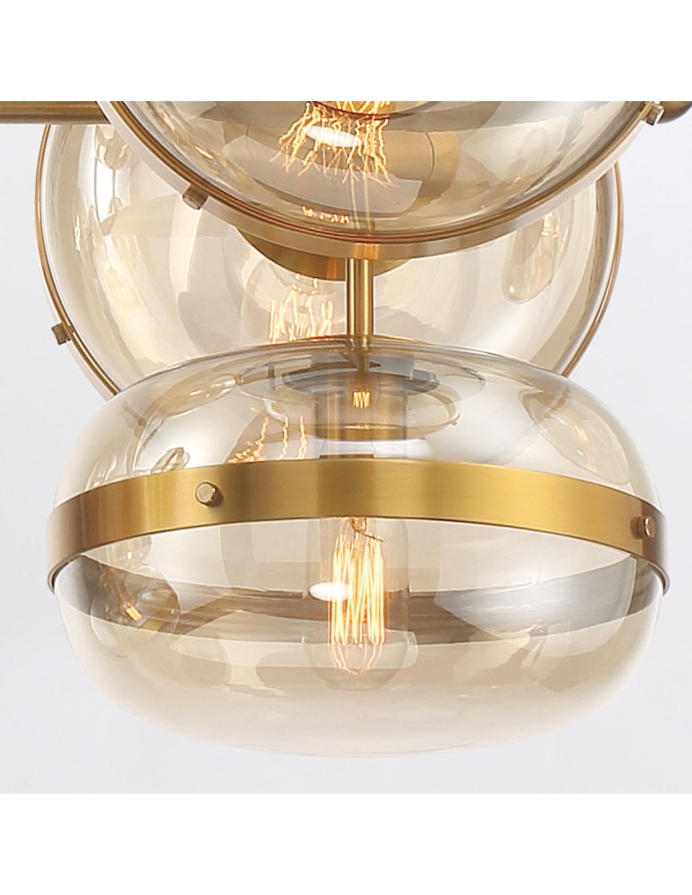 Quintiesse Lampa wyspowa Nottingham - 10 źródeł światła - Antyczny mosiądz QN-NOTTINGHAM-10LP-AB