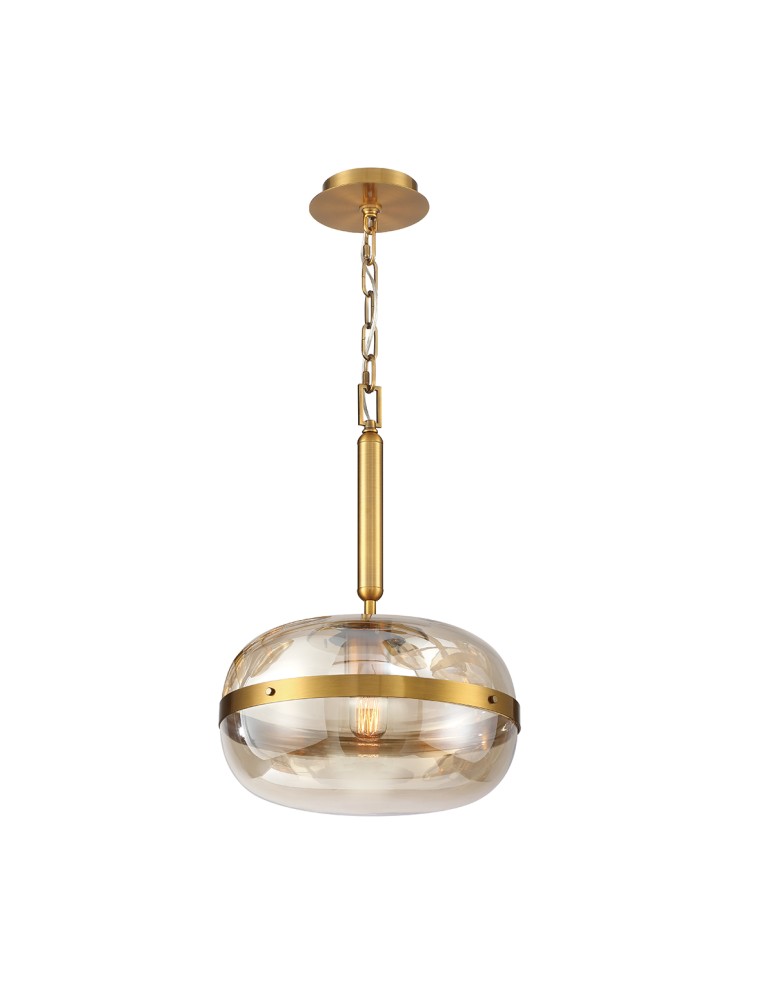 Quintiesse Lampa wisząca Nottingham - 1 źródło światła - Antyczny mosiądz QN-NOTTINGHAM-1P-AB