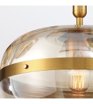 Classic pendant lamps - Quintiesse Nottingham pendant lamp - 1 light source - Antique brass Elstead Lighting QN-NOTTINGHAM-1P-AB - product 6