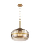 Quintiesse Lampa wisząca Nottingham - 3 źródła światła - Antyczny mosiądz QN-NOTTINGHAM-3P-AB