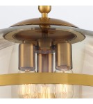 Quintiesse Lampa wisząca Nottingham - 3 źródła światła - Antyczny mosiądz QN-NOTTINGHAM-3P-AB