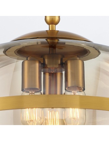 Quintiesse Lampa wisząca Nottingham - 3 źródła światła - Antyczny mosiądz QN-NOTTINGHAM-3P-AB - produkt 2