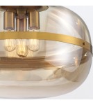 Quintiesse Lampa wisząca Nottingham - 3 źródła światła - Antyczny mosiądz QN-NOTTINGHAM-3P-AB