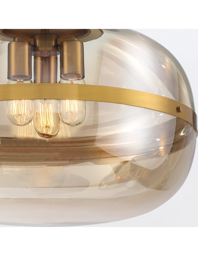 Classic pendant lamps - Quintiesse Nottingham pendant lamp - 3 light sources - Antique brass Elstead Lighting QN-NOTTINGHAM-3P-AB - product kolory-swiatla.pl 6