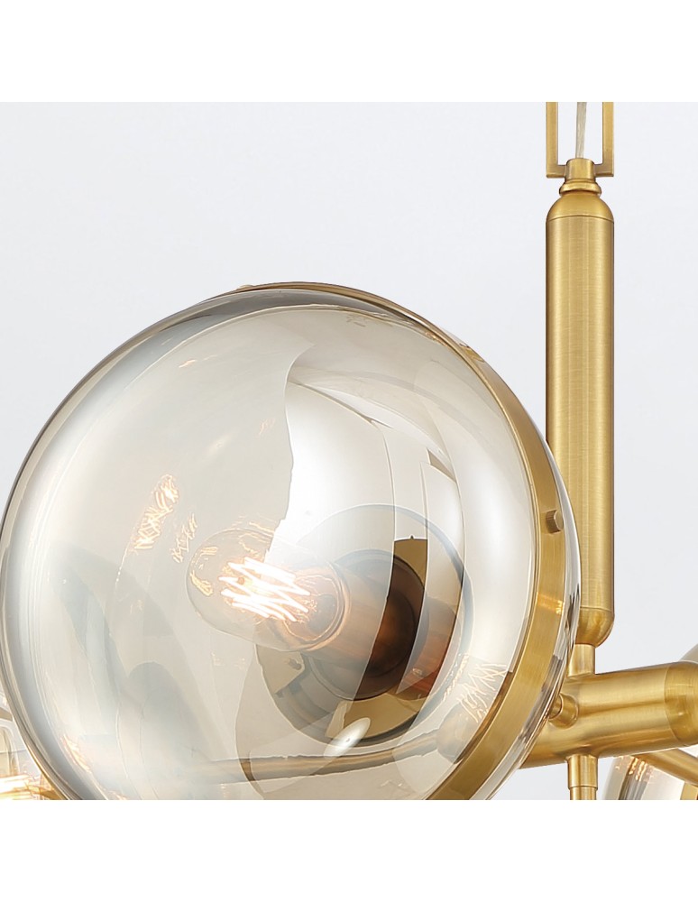 Modern chandeliers - Quintiesse Nottingham Chandelier - 5 light sources - Antique brass Elstead Lighting QN-NOTTINGHAM-5P-AB - product kolory-swiatla.pl 3