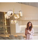 Modern chandeliers - Quintiesse Nottingham Chandelier - 5 light sources - Antique brass Elstead Lighting QN-NOTTINGHAM-5P-AB - product 6