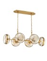 Quintiesse Nottingham island lamp - 6 light sources - Antique brass Elstead Lighting QN-NOTTINGHAM-6LP-AB