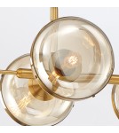 Pendant lamps over the island - Quintiesse Nottingham island lamp - 6 light sources - Antique brass Elstead Lighting QN-NOTTINGHAM-6LP-AB - product 2