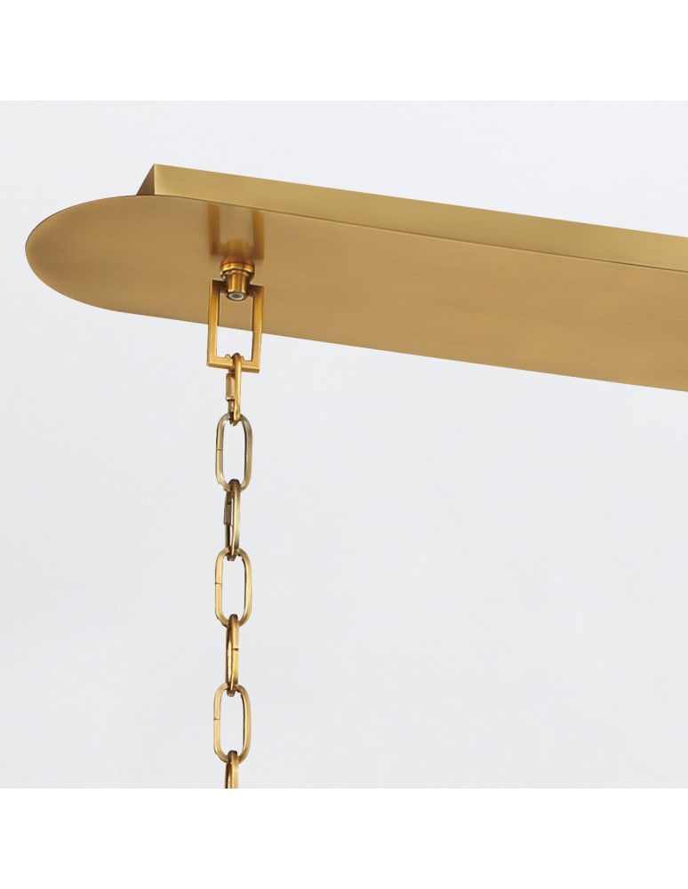 Quintiesse Lampa wyspowa Nottingham - 6 źródeł światła - Antyczny mosiądz QN-NOTTINGHAM-6LP-AB