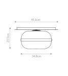 Classic ceiling lamps - Quintiesse Nottingham medium plafond - 1 light source - Antique brass Elstead Lighting QN-NOTTINGHAM-F-M-AB - product 5