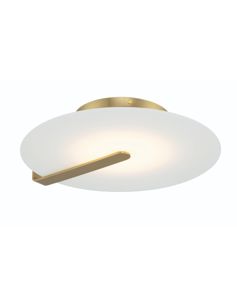 Modern ceiling lamps - Quintiesse Nuvola medium plafond / wall lamp - Brushed gold Elstead Lighting QN-NUVOLA-F-M-BG - product kolory-swiatla.pl 1