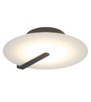 Modern ceiling lamps - Quintiesse Nuvola medium plafond / wall lamp - Matte black Elstead Lighting QN-NUVOLA-F-M-BK - product 1