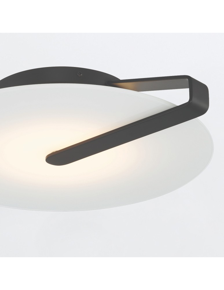 Modern ceiling lamps - Quintiesse Nuvola medium plafond / wall lamp - Matte black Elstead Lighting QN-NUVOLA-F-M-BK - product kolory-swiatla.pl 3