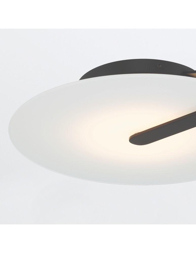 Modern ceiling lamps - Quintiesse Nuvola medium plafond / wall lamp - Matte black Elstead Lighting QN-NUVOLA-F-M-BK - product kolory-swiatla.pl 5