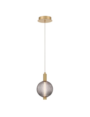 Quintiesse Mała lampa wisząca Palmas - 1 źródło światła - Szczotkowane złoto QN-PALMAS-1MP-BG - produkt 2