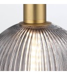 Pendant lamps spheres - Quintiesse Palmas small pendant lamp - 1 light source - Brushed gold Elstead Lighting QN-PALMAS-1MP-BG - product 3