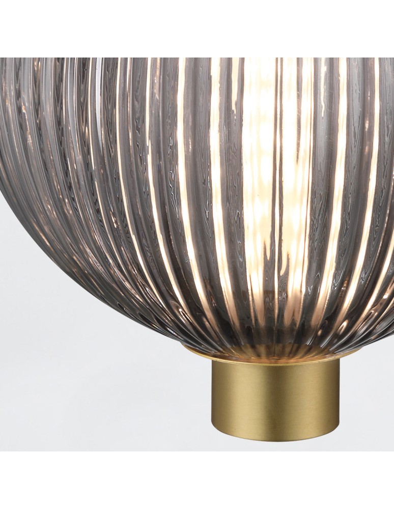 Pendant lamps spheres - Quintiesse Palmas small pendant lamp - 1 light source - Brushed gold Elstead Lighting QN-PALMAS-1MP-BG - product kolory-swiatla.pl 4