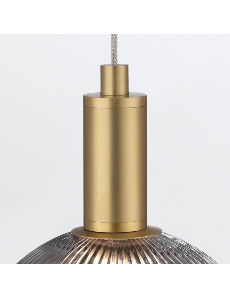 Pendant lamps spheres - Quintiesse Palmas small pendant lamp - 1 light source - Brushed gold Elstead Lighting QN-PALMAS-1MP-BG - product kolory-swiatla.pl 5