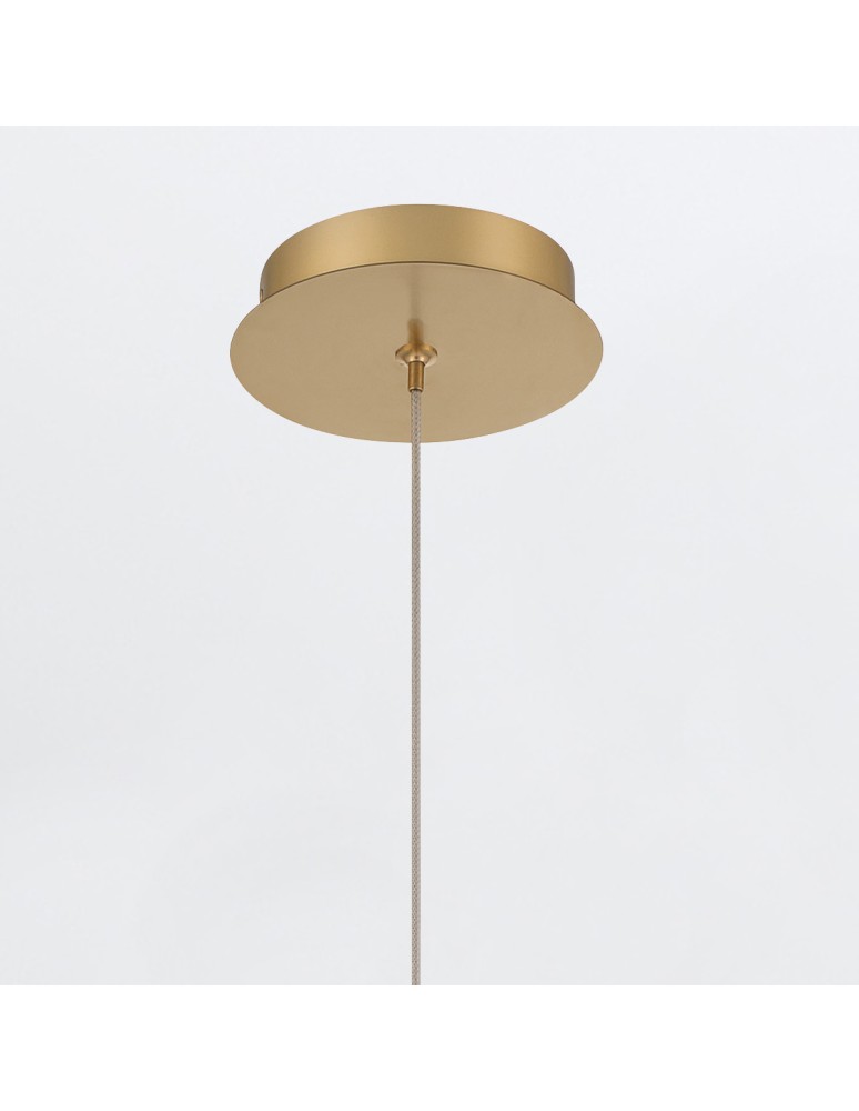 Pendant lamps spheres - Quintiesse Palmas small pendant lamp - 1 light source - Brushed gold Elstead Lighting QN-PALMAS-1MP-BG - product kolory-swiatla.pl 6