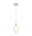 Pendant lamps spheres - Quintiesse Palmas small pendant lamp - 1 light source - Polished Nickel Elstead Lighting QN-PALMAS-1MP-PN - product 2