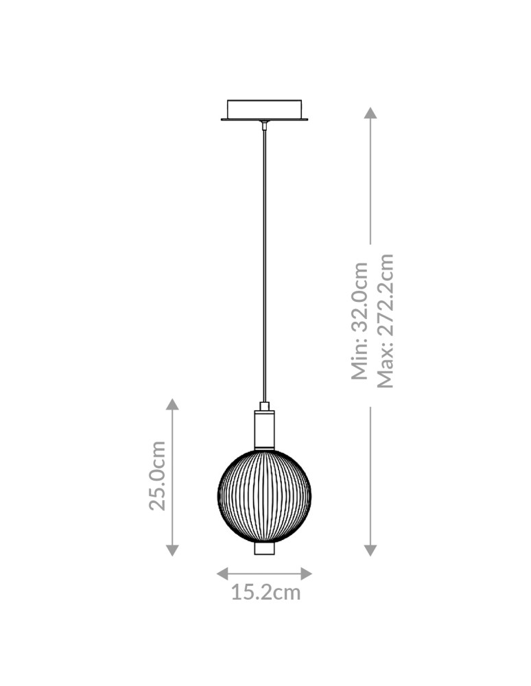 Pendant lamps spheres - Quintiesse Palmas small pendant lamp - 1 light source - Polished Nickel Elstead Lighting QN-PALMAS-1MP-PN - product kolory-swiatla.pl 10