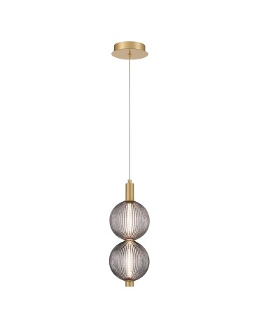 Quintiesse Mała lampa wisząca Palmas - 2 źródła światła - Szczotkowane złoto QN-PALMAS-2MP-BG - produkt 2