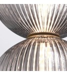 Pendant lamps spheres - Quintiesse Palmas small pendant lamp - 2 light sources - Brushed gold Elstead Lighting QN-PALMAS-2MP-BG - product 3