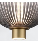 Pendant lamps spheres - Quintiesse Palmas small pendant lamp - 2 light sources - Brushed gold Elstead Lighting QN-PALMAS-2MP-BG - product 4
